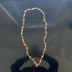 St John Couture Gold Swarovski Crystal Necklace
